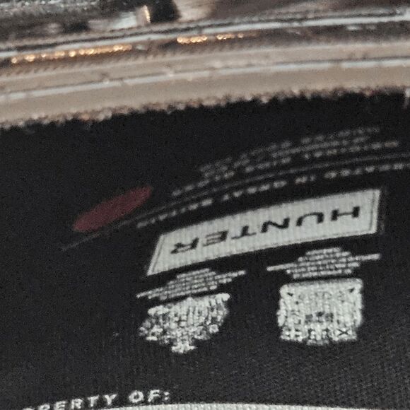 Hunter Original Tall Adjustable High Gloss Boots Rubber Rain Unisex Black Size 4 - Picture 6 of 7